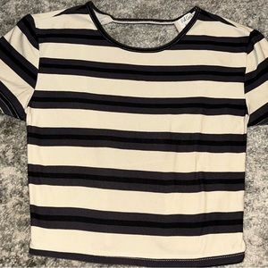 Y2K/90s Striped Crop Top